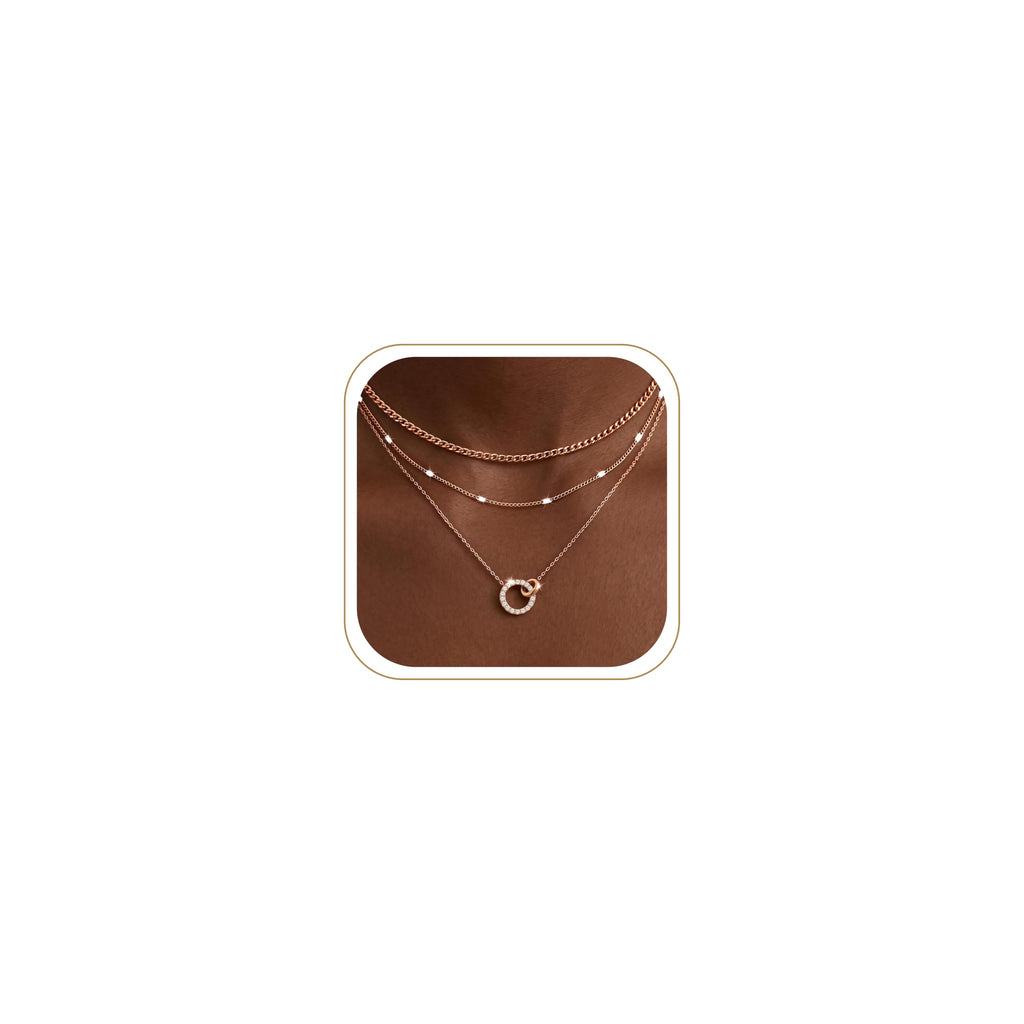 Layered Gold Necklaces for Women, Sterling Silver – view 25