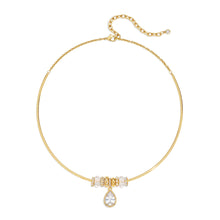 将图片加载到图库查看器，Gold Beaded Choker Necklace for Women Colorful Pendant – view 11