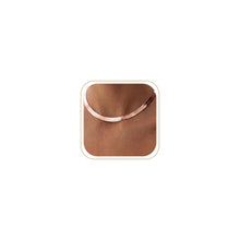 Load image into Gallery viewer, 14K Gold Silver Plated Herringbone Necklace for Women, Non-Tarnish