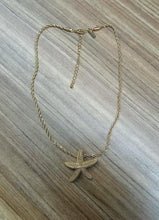 Load image into Gallery viewer, 14K Gold Plated Starfish Pendant Necklace for Women, Summer Beach Jewelry – view 2