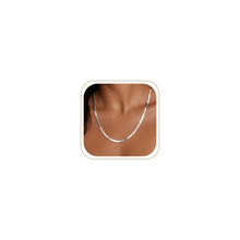 Load image into Gallery viewer, 14K Gold Silver Plated Herringbone Necklace for Women, Non-Tarnish