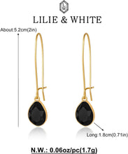 Load image into Gallery viewer, Gold Teardrop Dangle Earrings For Women, Hypoallergenic