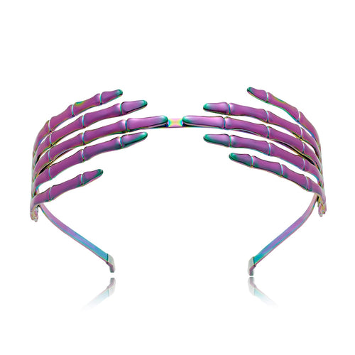 Purple Skeleton Hand Halloween Headbands For Women Trendy