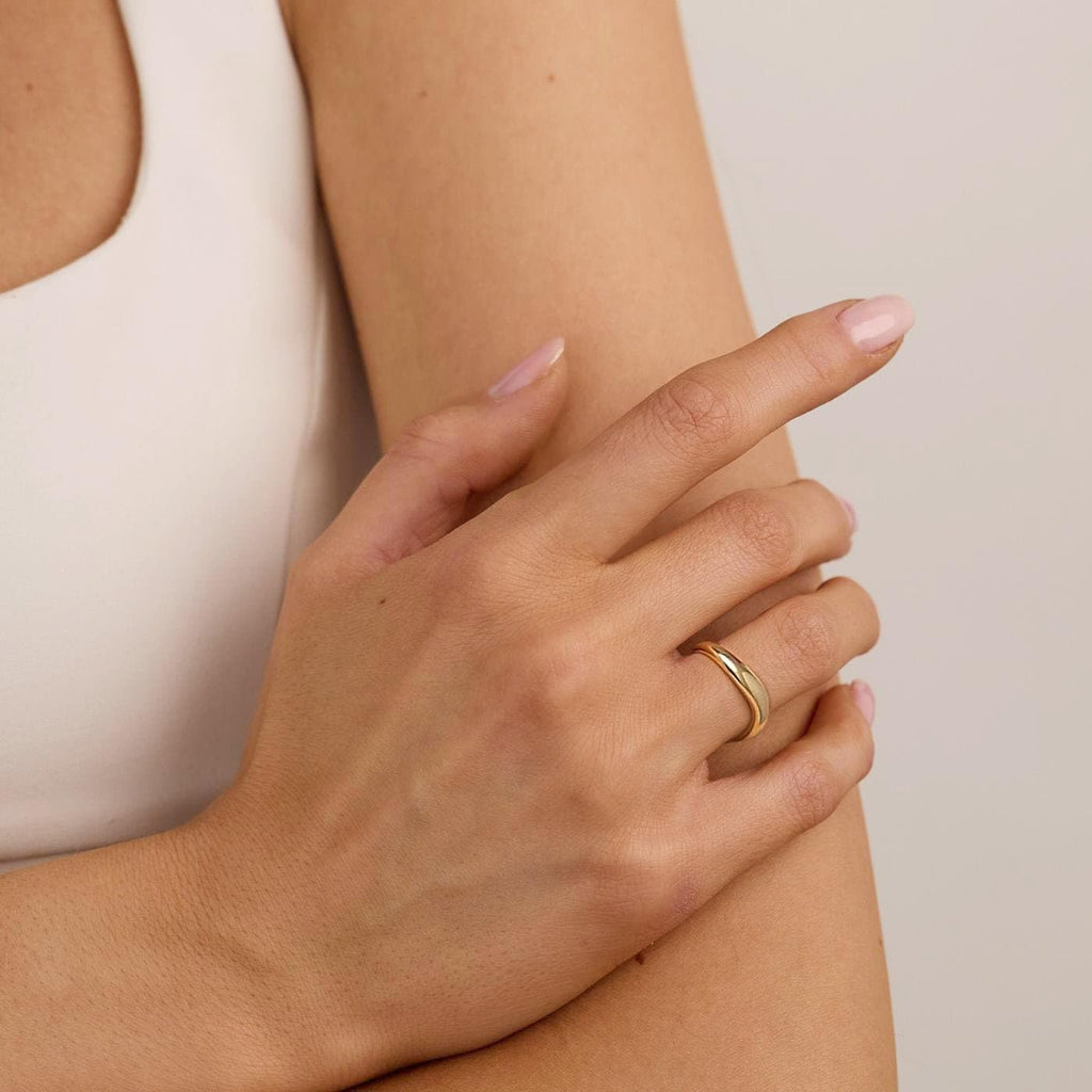 Wave Gold Rings For Women – view 3