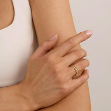 Load image into Gallery viewer, Wave Gold Rings For Women – view 3