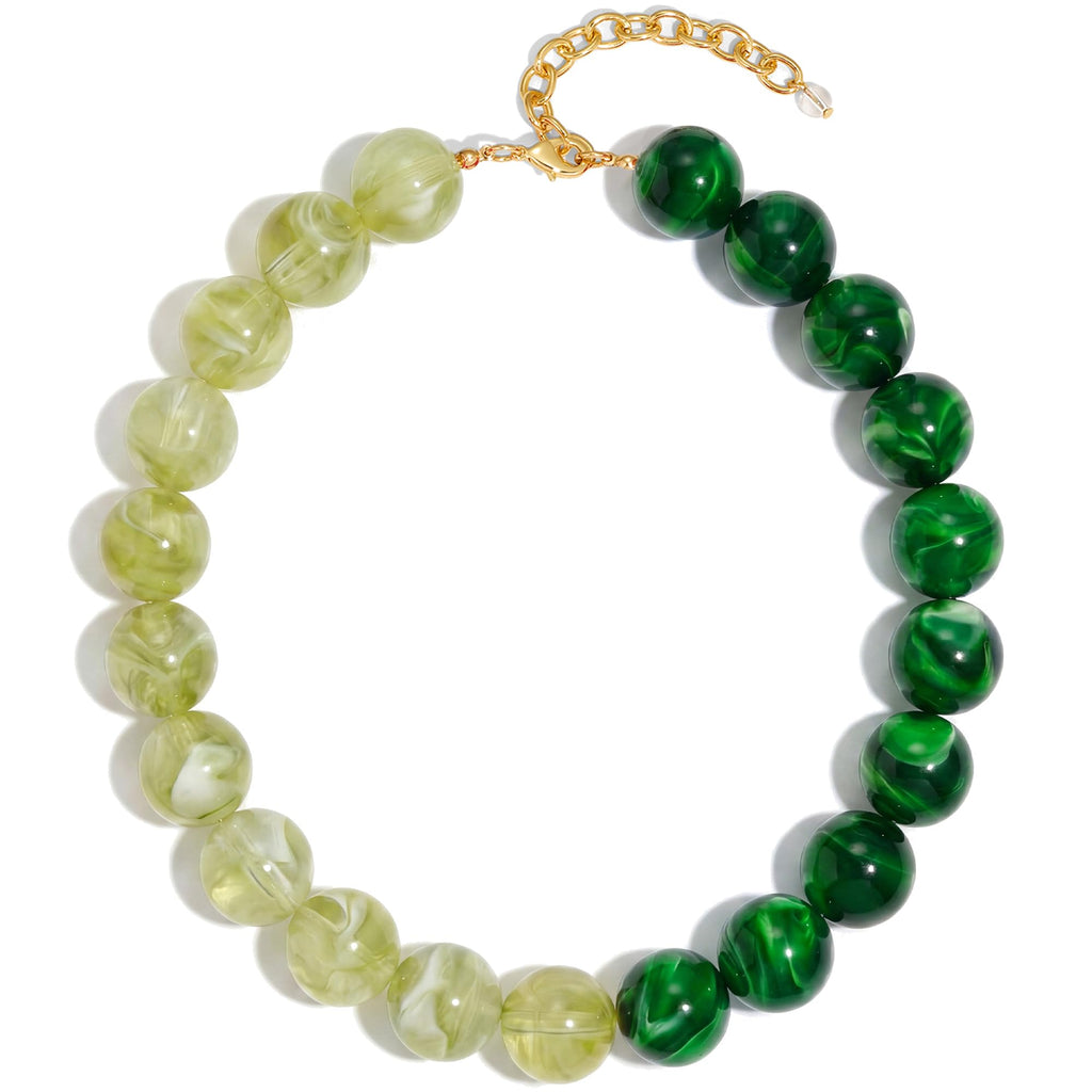 Colorful Chunky Bead Necklaces For Women – view 21