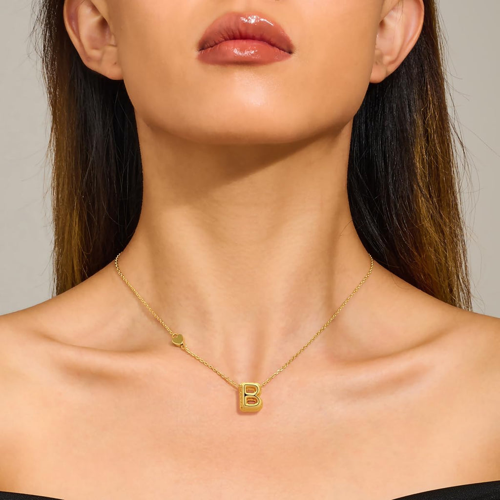 Gold Initial Necklaces for Women – view 3