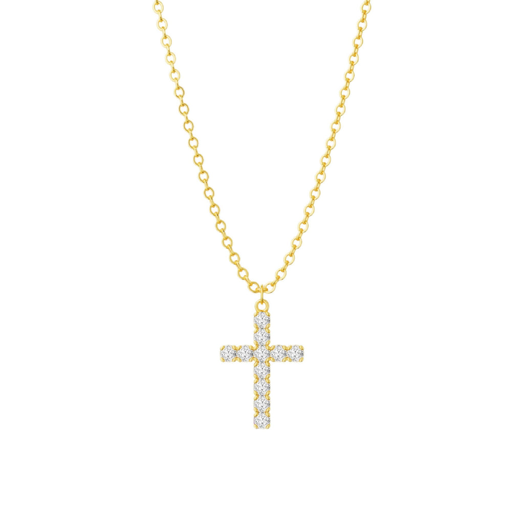 Gold Cross Necklace For Women, Sterling Silver – view 17