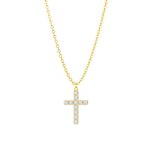 Load image into Gallery viewer, Gold Cross Necklace For Women, Sterling Silver – view 17