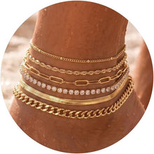 将图片加载到图库查看器，Dainty Ankle Bracelets for Women