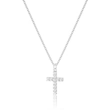 Load image into Gallery viewer, Gold Cross Necklace For Women, Sterling Silver – view 10