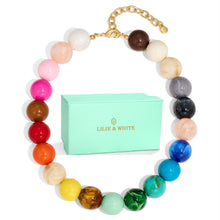 将图片加载到图库查看器，Colorful Chunky Bead Necklaces For Women – view 7
