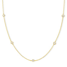 将图片加载到图库查看器，Dainty Gold Silver Necklaces for Women Non Tarnish 14K Gold Plated Cute Station Choker Diamond Clover Pearl Turquoise Beaded Cross Bow Necklace Simple Trendy Layering Chain Link Jewelry Birthday Wedding Party Gifts for Women