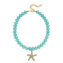 Load image into Gallery viewer, Colorful Beaded Shell Necklace Gold Seashell Pendant – view 7