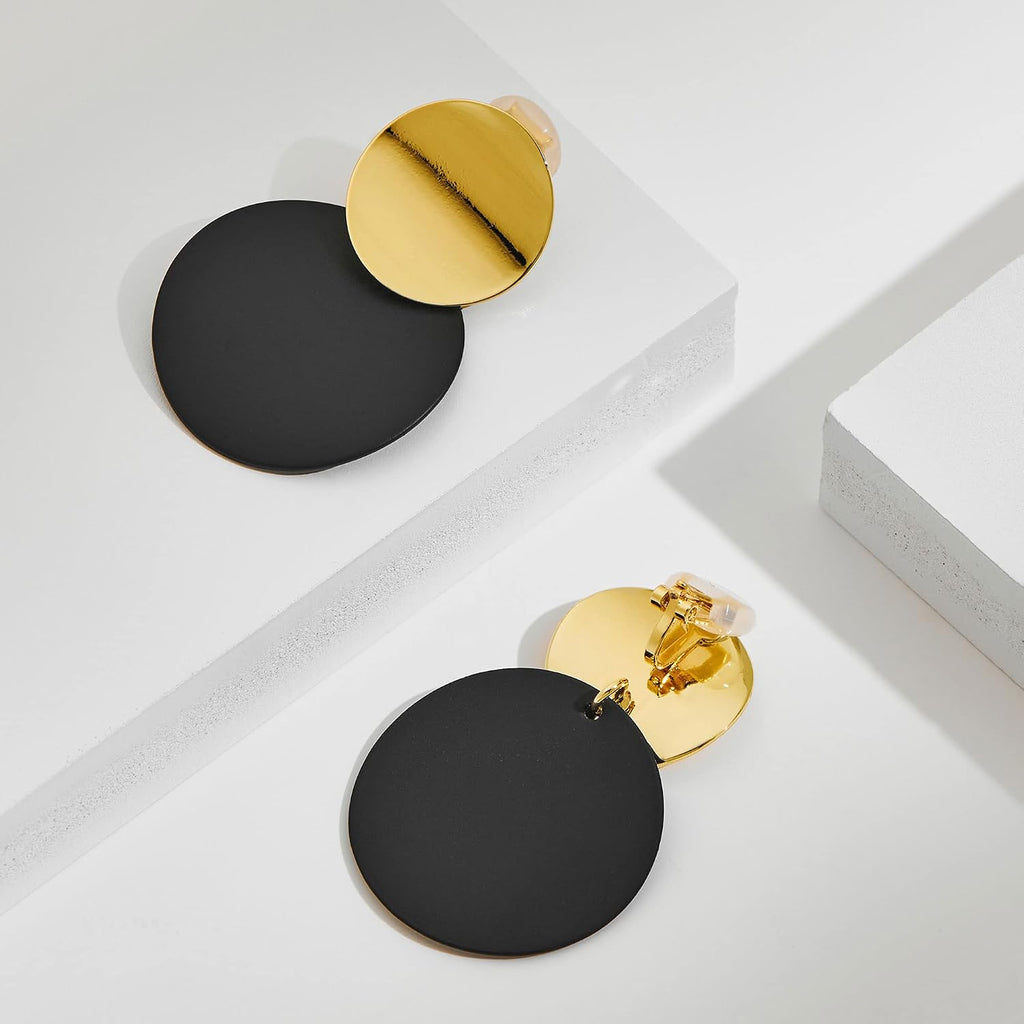 Gold Clip On Earrings For Women