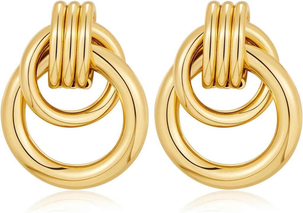 Two Tone Dangle Earrings – view 3