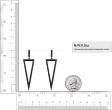 Load image into Gallery viewer, Metal Triangle Danlge Drop Earrings For Women Costume Jewelry – view 3