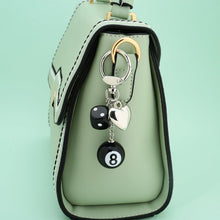 将图片加载到图库查看器，Pool 8 Ball Keychain For Women – view 4