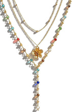 Load image into Gallery viewer, Layered Gold Colorful Necklaces for Women, 14K Gold Plated, Adjustable