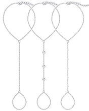 Load image into Gallery viewer, Gold Hand Chain Bracelets — 3 Pieces, 14K Plated Set