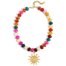 Load image into Gallery viewer, Colorful Beaded Shell Necklace Gold Seashell Pendant – view 14