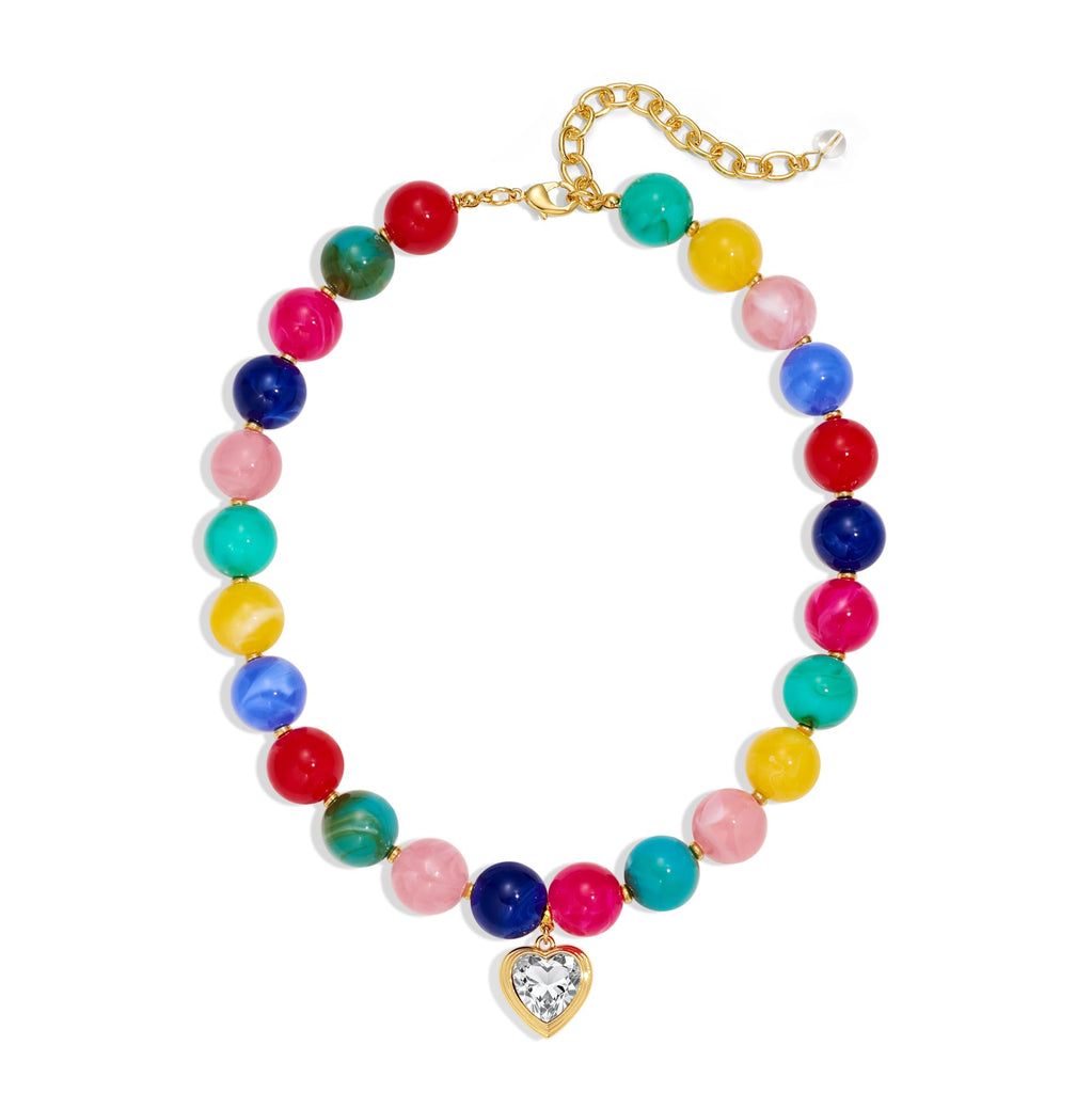 Resin Chunky Beaded Necklace for Women – view 56