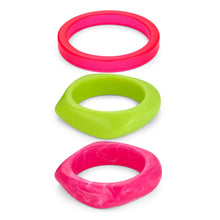 Load image into Gallery viewer, 3 PCS Acrylic Resin Bracelet For Women Trendy Chunky Bangle