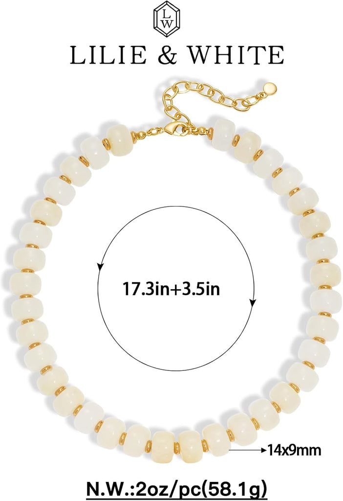 Resin Chunky Beaded Necklace for Women – view 6