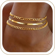 Load image into Gallery viewer, Gold Anklets for Women Waterproof