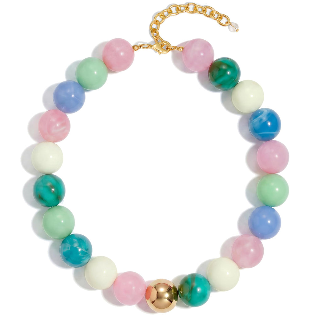 Colorful Chunky Bead Necklaces For Women – view 15