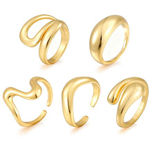 Load image into Gallery viewer, Gold Stackable Rings — 18K Plated, Build Your Stack