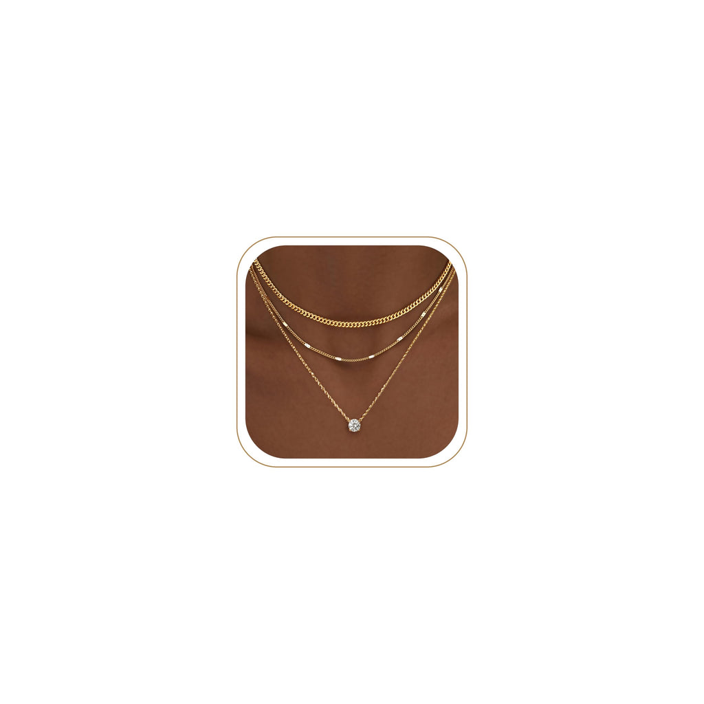 Layered Gold Necklaces for Women, Sterling Silver – view 7