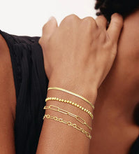 Load image into Gallery viewer, Gold Bracelets Set for Women Trendy, 14K Real Gold Plated Jewelry for Women Dainty Chain Bracelet Stack, Non Tarnish Gold Stackable Bracelets Pack Fashion Accessories Gifts