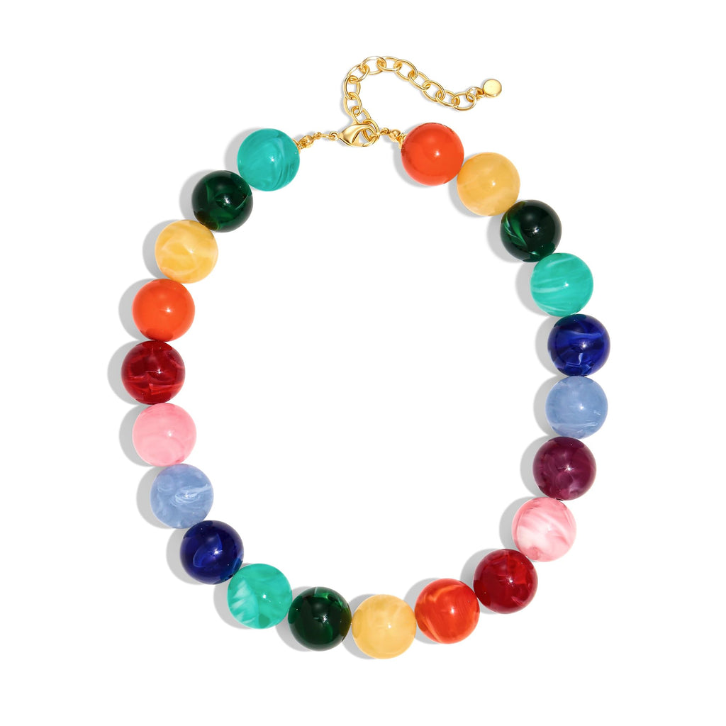 Resin Chunky Beaded Necklace for Women – view 50