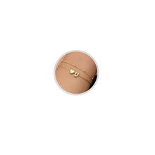 Load image into Gallery viewer, 14K Gold Plated Initial Heart Bracelet Women – view 21