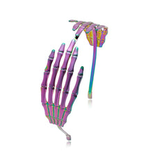 Load image into Gallery viewer, Purple Skeleton Hand Halloween Headbands For Women Trendy – alternate view