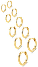 Load image into Gallery viewer, 316L Stainless Steel Hoop Earrings — Hypoallergenic Cartilage Set
