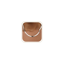 Load image into Gallery viewer, 14K Gold Silver Plated Herringbone Necklace for Women, Non-Tarnish