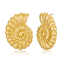 Load image into Gallery viewer, Conch Sell Earrings Gold Stud For Women – view 12