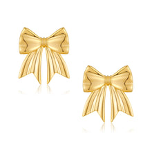 将图片加载到图库查看器，Gold-plated Bow Stud Earrings For Women – view 9
