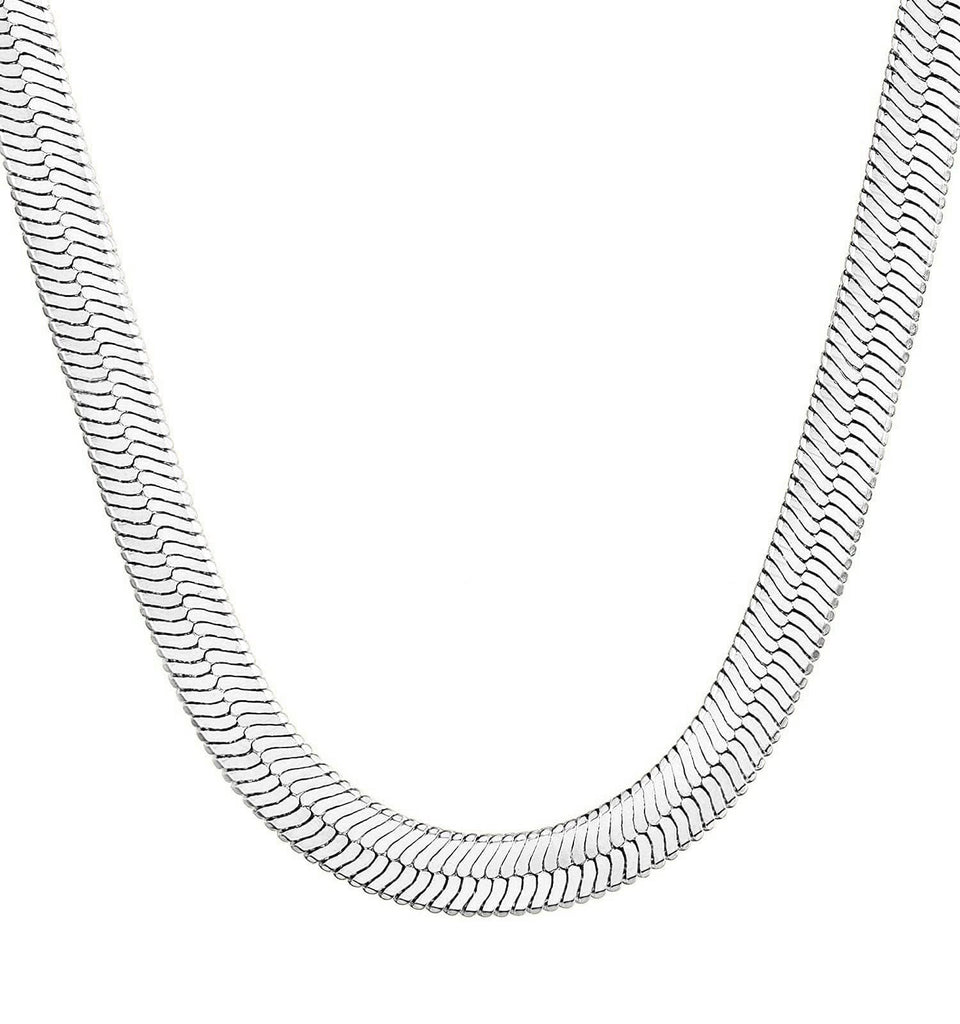 14K Gold Plated Herringbone Necklaces for Women, Non-Tarnish