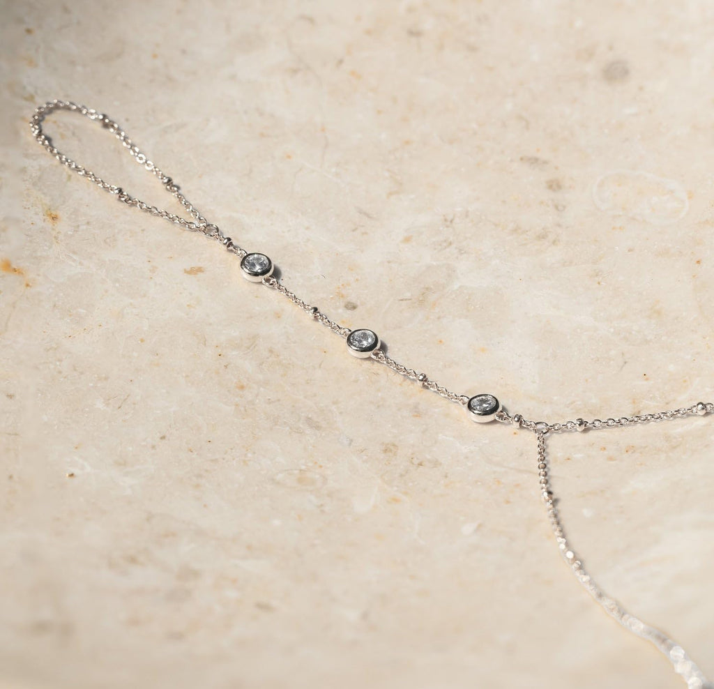 Silver Plated Hand Chain Bracelet Women Trendy – view 6