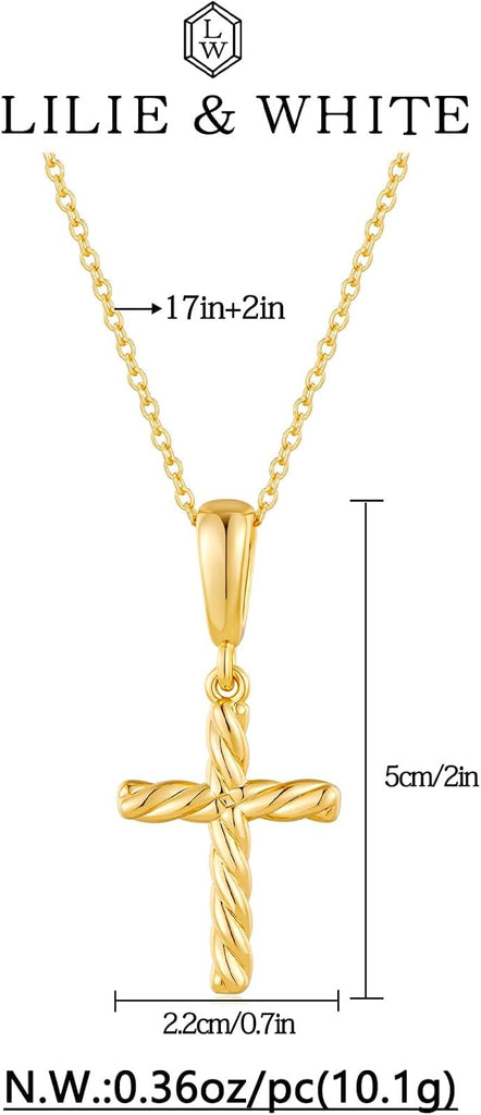 Gold Cross Necklaces For Women – view 6