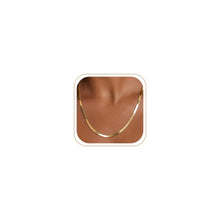 Load image into Gallery viewer, 14K Gold Silver Plated Herringbone Necklace for Women, Non-Tarnish