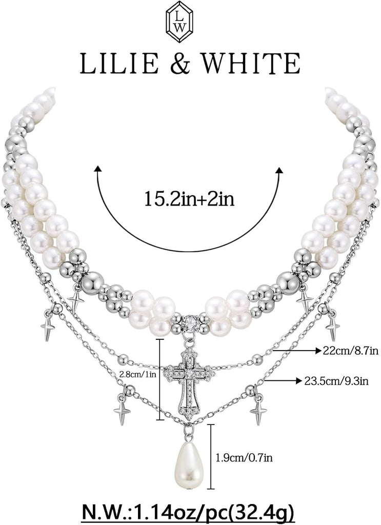 Goth Cross Necklace For Women – view 6