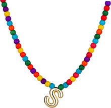 Load image into Gallery viewer, Bubble S Initial Gold Necklaces for Women Trendy