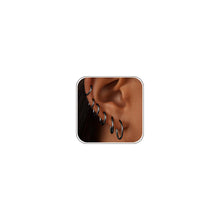 Load image into Gallery viewer, Gold Hoop Earrings — 6 Pairs, 14K Gold Plated Stainless Steel