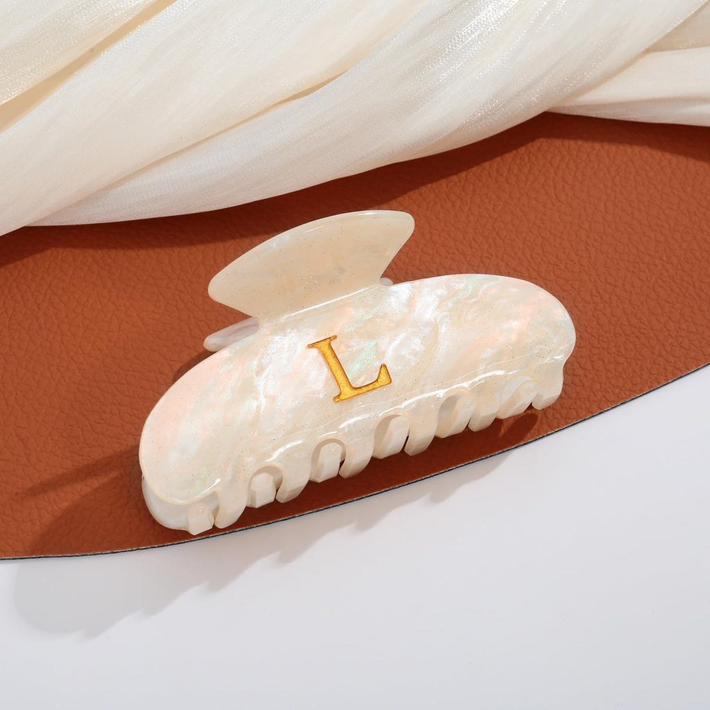 Acrylic Letter L Hair Clips