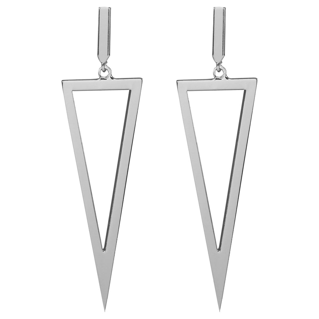 Metal Triangle Danlge Drop Earrings For Women Costume Jewelry – view 7