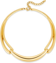 Load image into Gallery viewer, Gold Hammer Collar Curved Bar Collar Necklaces For Women